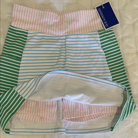 Addison Bay Multicolor Striped links golf skort - Picture 2 of 4